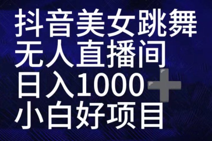 抖音美女跳舞直播间，直播人气爆满，通过小风车，抖音的游戏发行人计划，进行多种变现，一部手机就能做到，一分钟开播，小白上手神器，日入十张不是问题，跟玩一样躺盈网-网创项目资源站-副业项目-创业项目-搞钱项目躺盈网