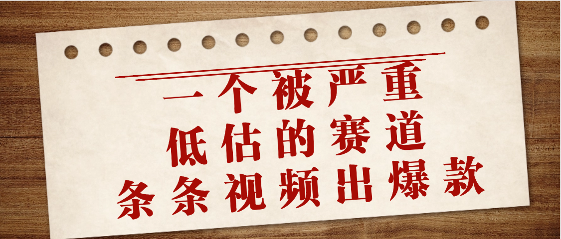 一个被严重低估的赛道,条条视频出爆款,一个月变现3万+躺盈网-网创项目资源站-副业项目-创业项目-搞钱项目躺盈网