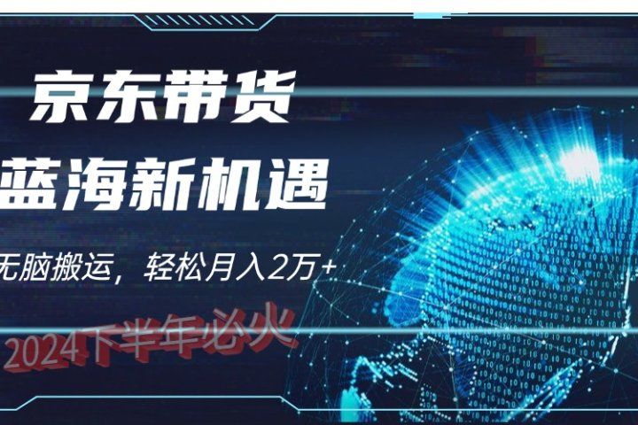 2024下半年最新蓝海项目，无脑搬运，不用剪辑，有手就会，京东图文视频，每月亲测2oooo+躺盈网-网创项目资源站-副业项目-创业项目-搞钱项目躺盈网