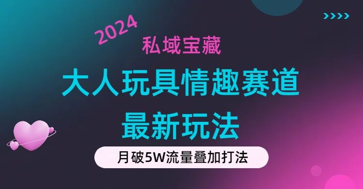 私域宝藏：大人玩具情趣赛道合规新玩法，零投入，私域超高流量成单率高躺盈网-网创项目资源站-副业项目-创业项目-搞钱项目躺盈网
