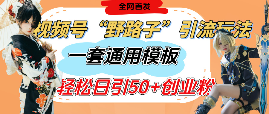 视频号“野路子”玩法,评论区疯狂截流,一套模板单日单号引流50+创业粉躺盈网-网创项目资源站-副业项目-创业项目-搞钱项目躺盈网