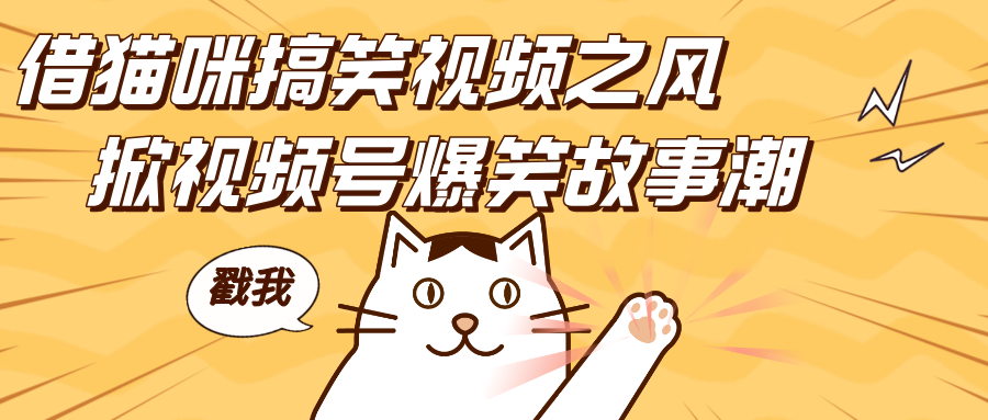 借猫咪搞笑视频之风,掀视频号爆笑故事潮,轻松日赚四位数,开启无门槛赚钱新体验!躺盈网-网创项目资源站-副业项目-创业项目-搞钱项目躺盈网