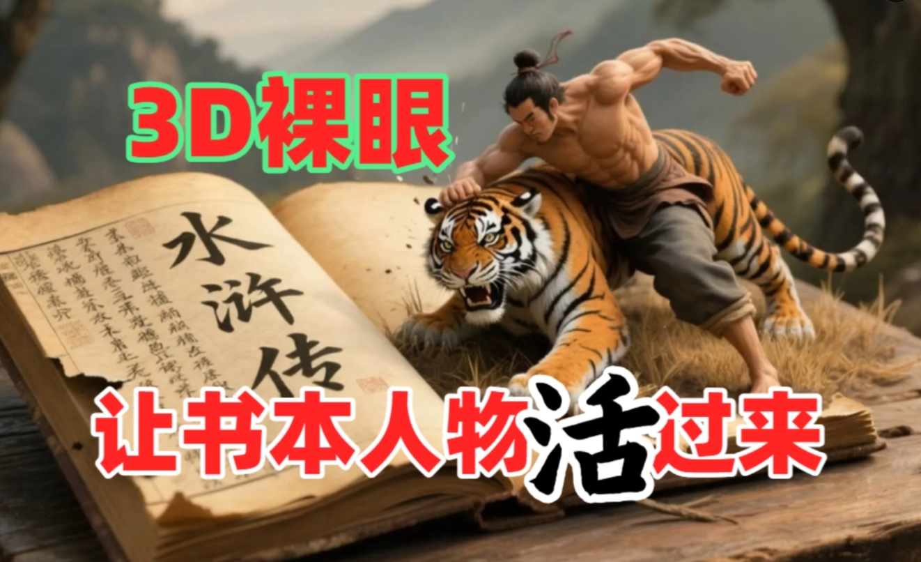 书本人物裸眼3D视频,一条视频收益过千,保姆级教程躺盈网-网创项目资源站-副业项目-创业项目-搞钱项目躺盈网