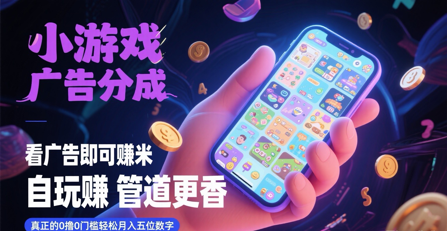 看广告即可赚米 自玩赚 管道更香 真正的零撸零门槛躺盈网-网创项目资源站-副业项目-创业项目-搞钱项目躺盈网