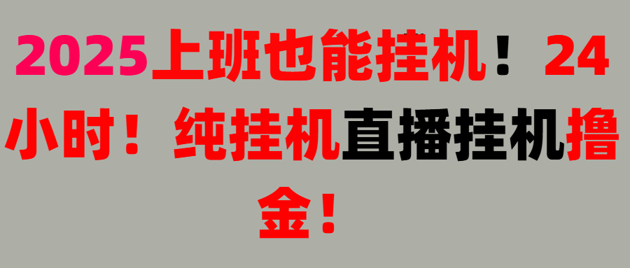 新手也能简单上手!零基础!上班也能挂机!24小时纯挂机!直播挂机撸金!躺盈网-网创项目资源站-副业项目-创业项目-搞钱项目躺盈网