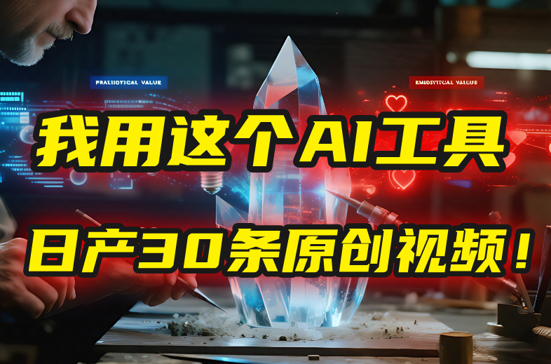 别再真人出镜了!我用这个AI工具,1张照片就能日产30条原创视频!躺盈网-网创项目资源站-副业项目-创业项目-搞钱项目躺盈网