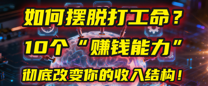 如何摆脱打工命?用10年总结10个“赚钱能力”,彻底改变你的收入结构!(2025必看)躺盈网-网创项目资源站-副业项目-创业项目-搞钱项目躺盈网